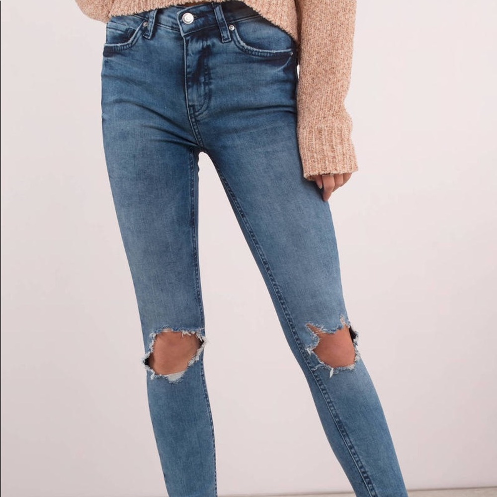 Free People Blue Highrise Jeans